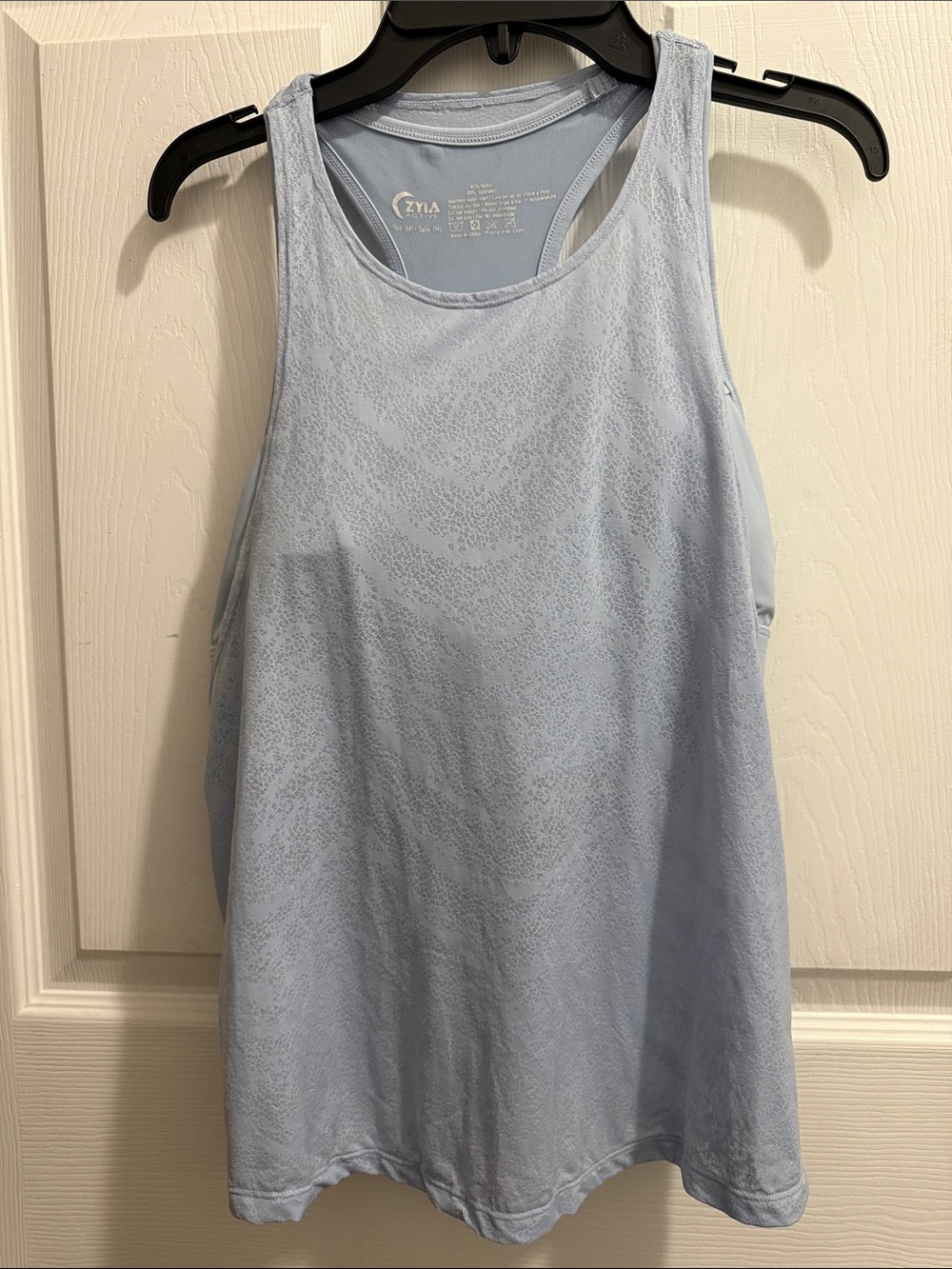 ZYIA Pale Blue Racerback Athletic Tank